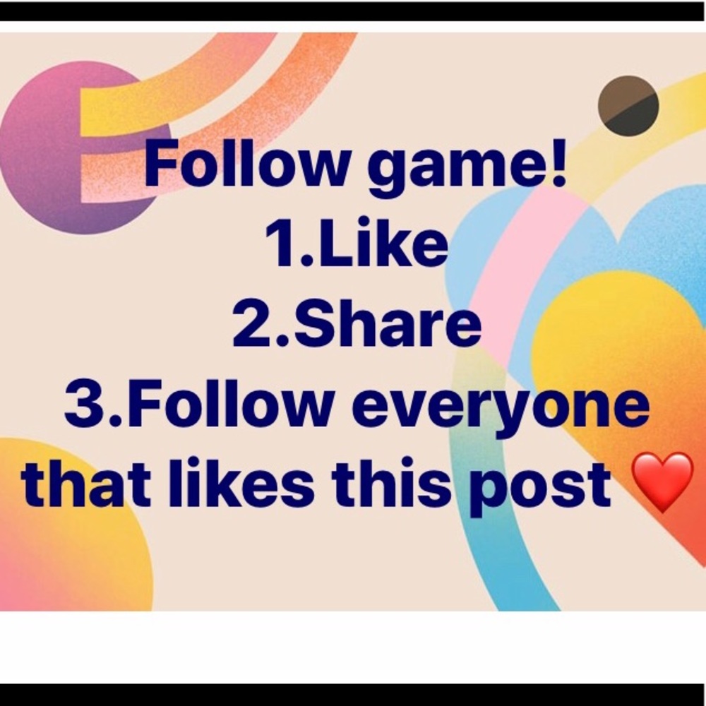 FOLLOW GAME! Help me get it started  ❤️